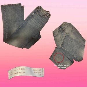 High rise flare jeans